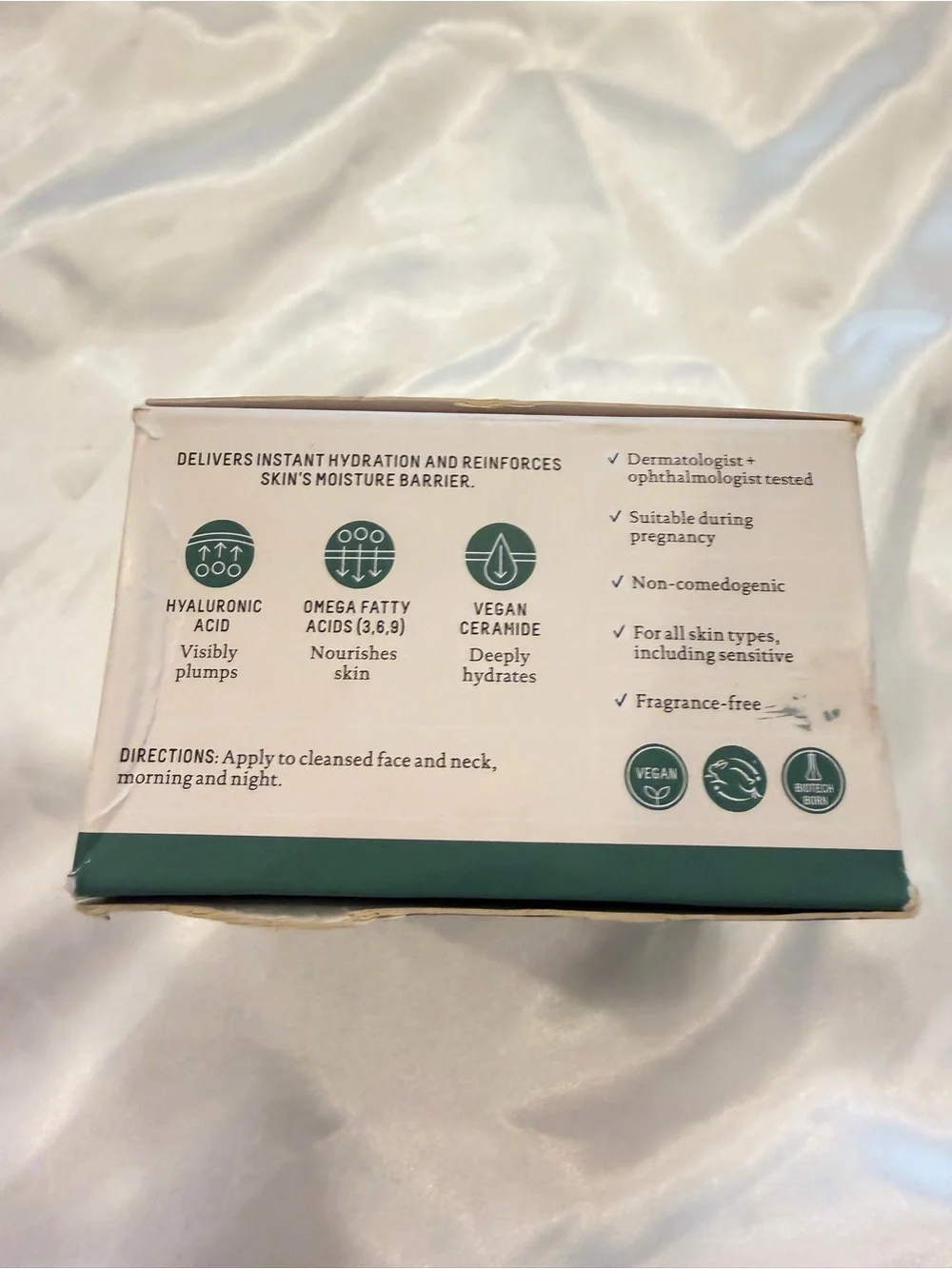 Biossance Squalane + Omega Repair Deep Hydration Cream 3.4 Oz JUMBO Size New